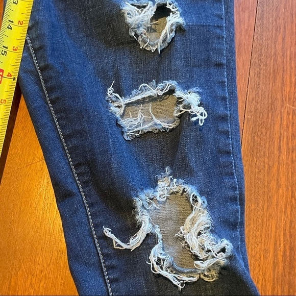 Levi's Mile High Super Skinny Distressed Denim Finish Women's Jeans - Picture 8 of 11